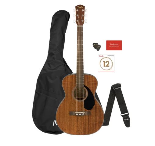Fender CC-60S Concert Acoustic Guitar Pack - Mahogany