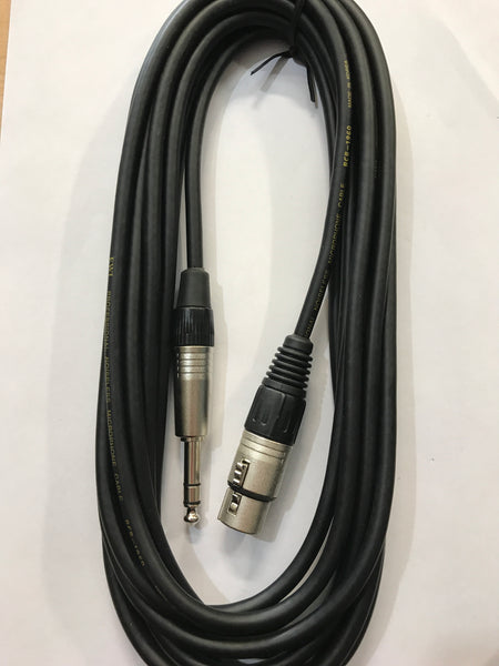 TRS Jack To Female Xlr 20Ft