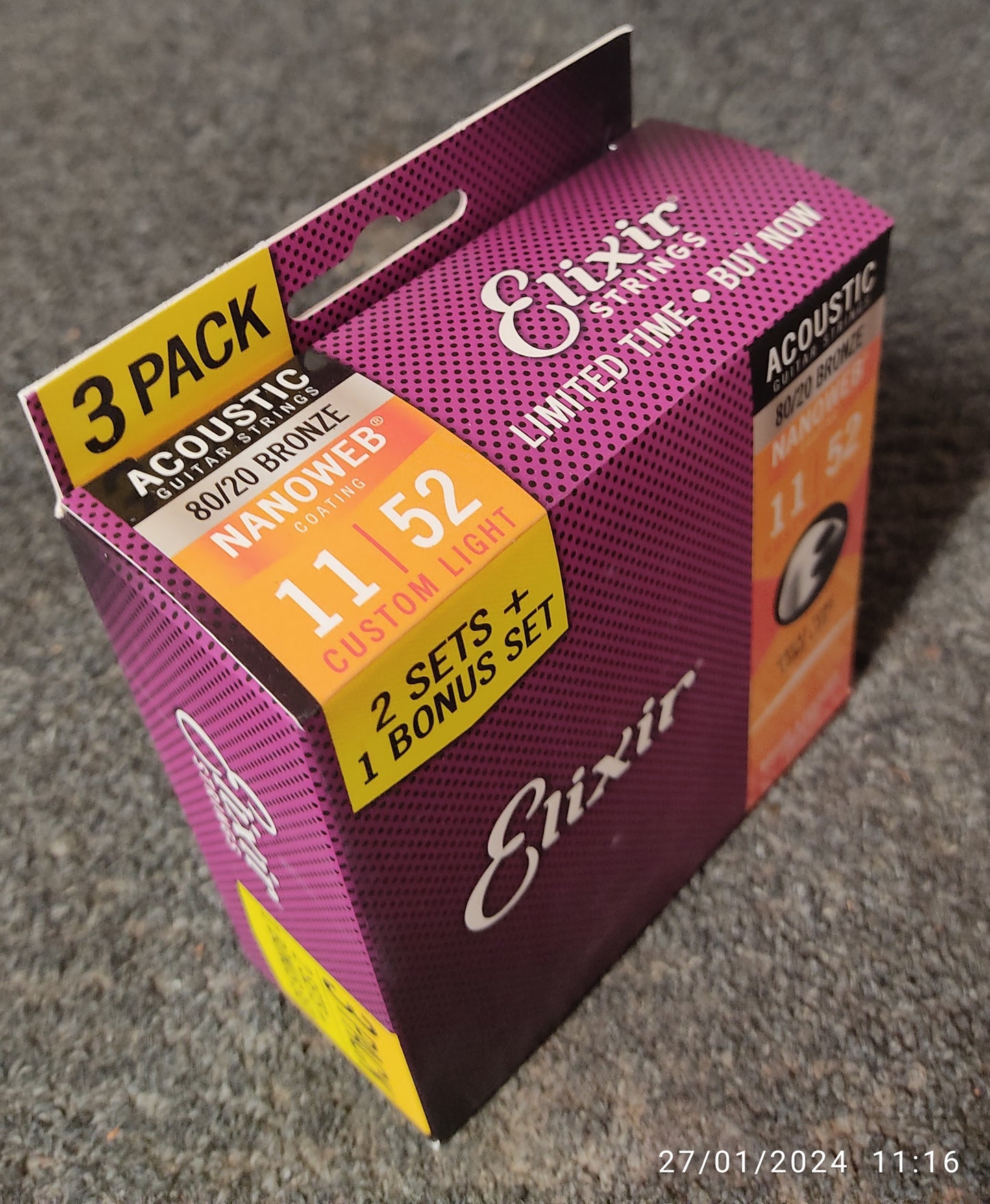 Elixir NW 80/20 11-52 3 PAck