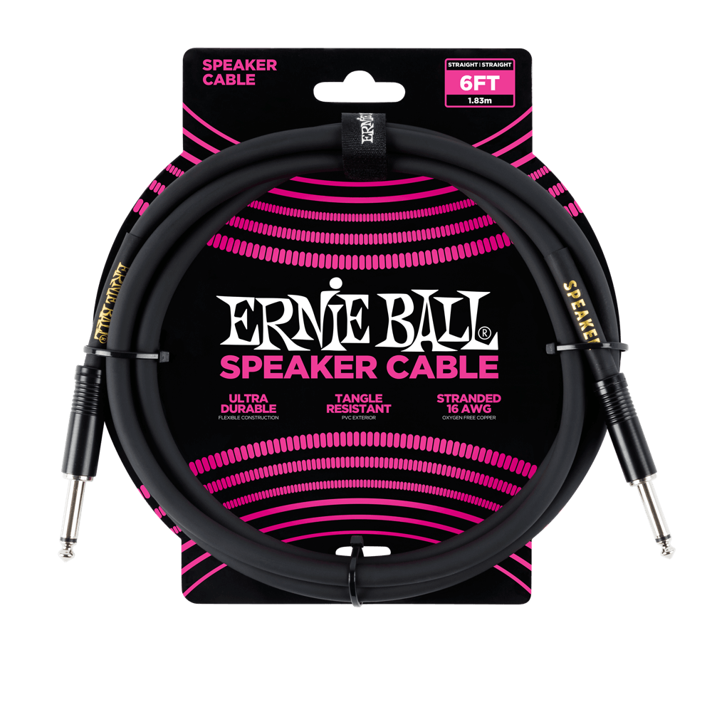 Ernie Ball Speaker Cable 6ft STR/STR