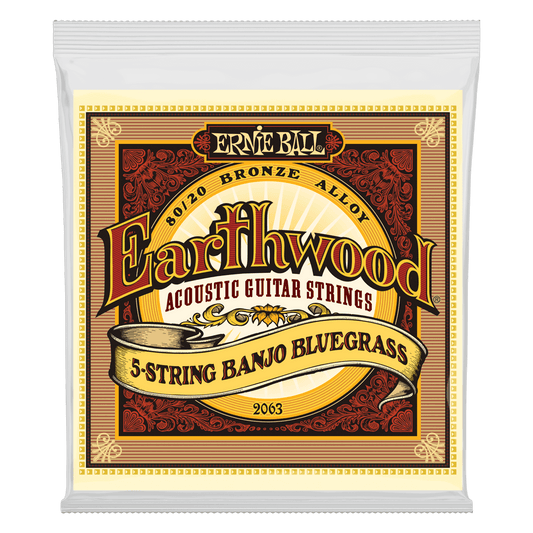 Earthwood 5-String Banjo Bluegrass Loop End 80/20 Bronze Acoustic G