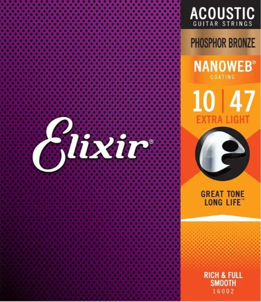 Elixir Acoustic Nanoweb 10-47 Phosphor Bronze