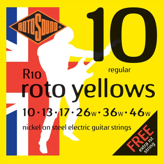 Rotosound R10 Roto Yellows Electric Guitar Strings 10-46 Regular