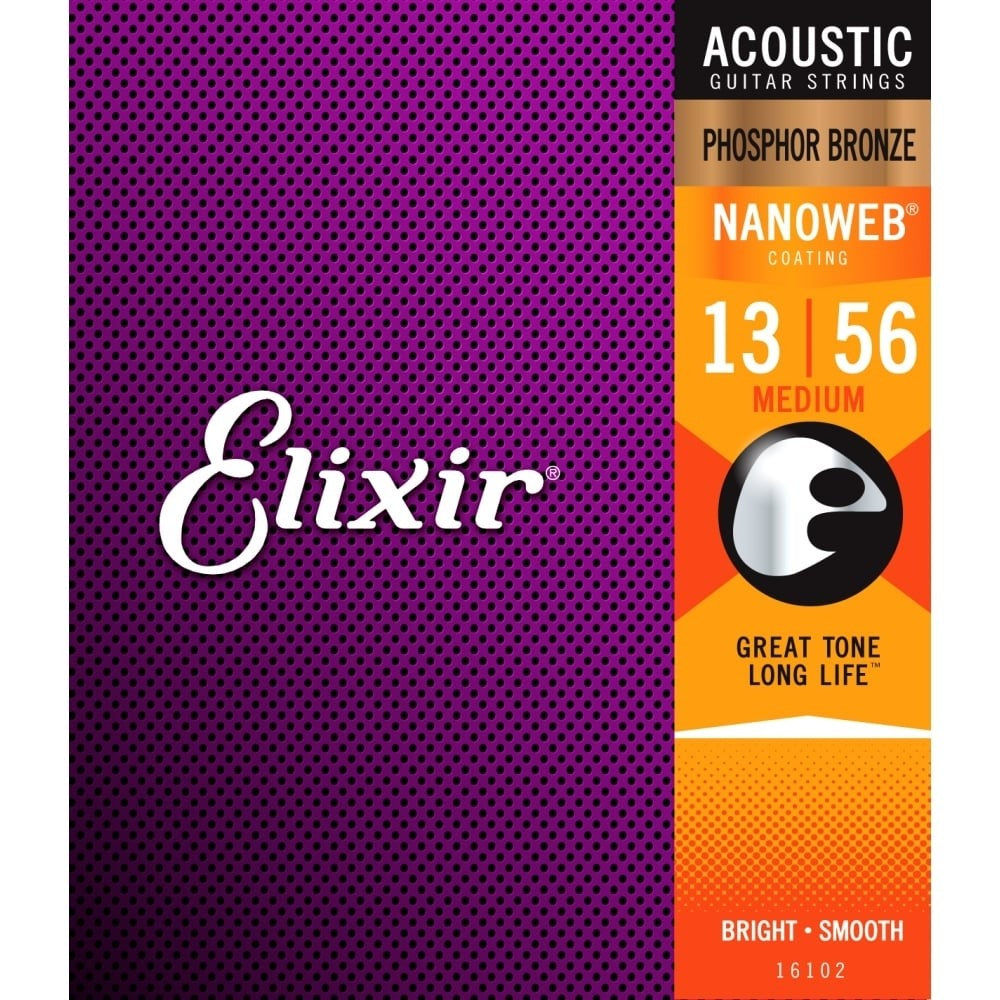 Elixir Acoustic NW Phosphor Bronze 13-56 M